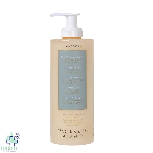Korres Τσάι του Ολύμπου Αφρώδης Κρέμα Καθαρισμού Προσώπου 400ml
