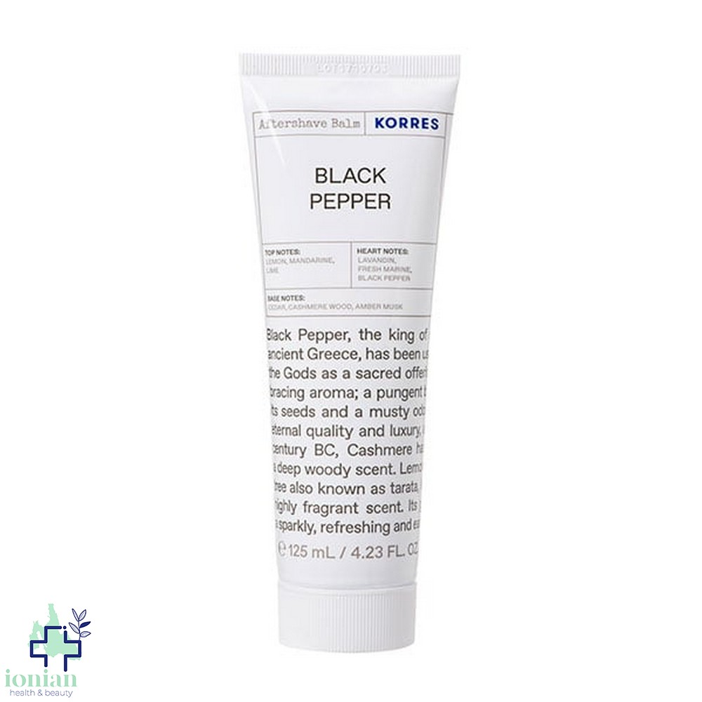Korres Γαλάκτωμα για μετά το Ξύρισμα Black Pepper 125ml