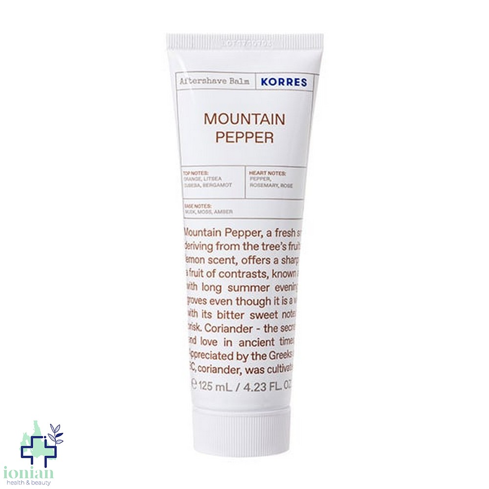 Korres Γαλάκτωμα για μετά το Ξύρισμα Mountain Pepper 125ml