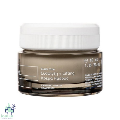 Korres Μαύρη Πεύκη Κρέμα Ημέρας για Σύσφιγξη & Lifting Κανονικές & Μικτές Επιδερμίδες 40ml