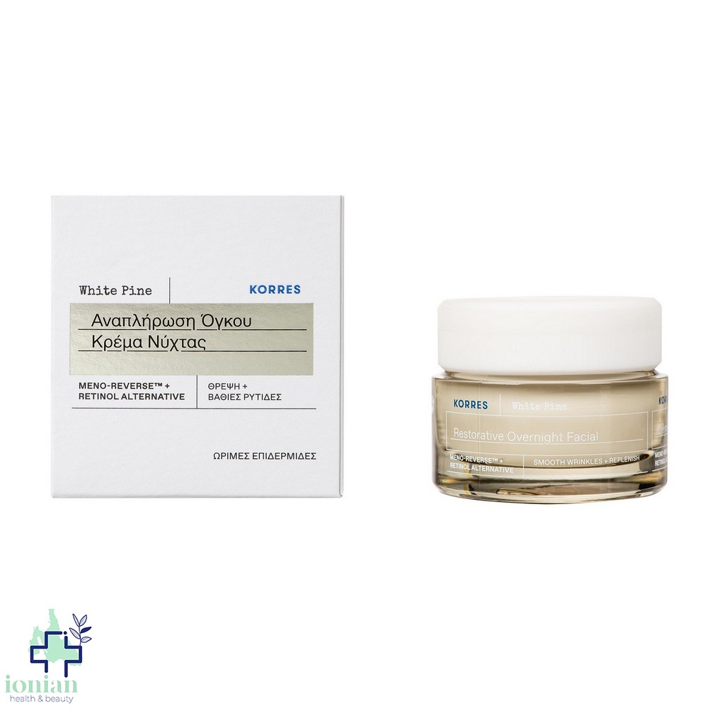 Korres Λευκή Πεύκη Κρέμα Νύχτας Αναπλήρωσης Όγκου Θρέψη & Βαθιές Ρυτίδες 40ml