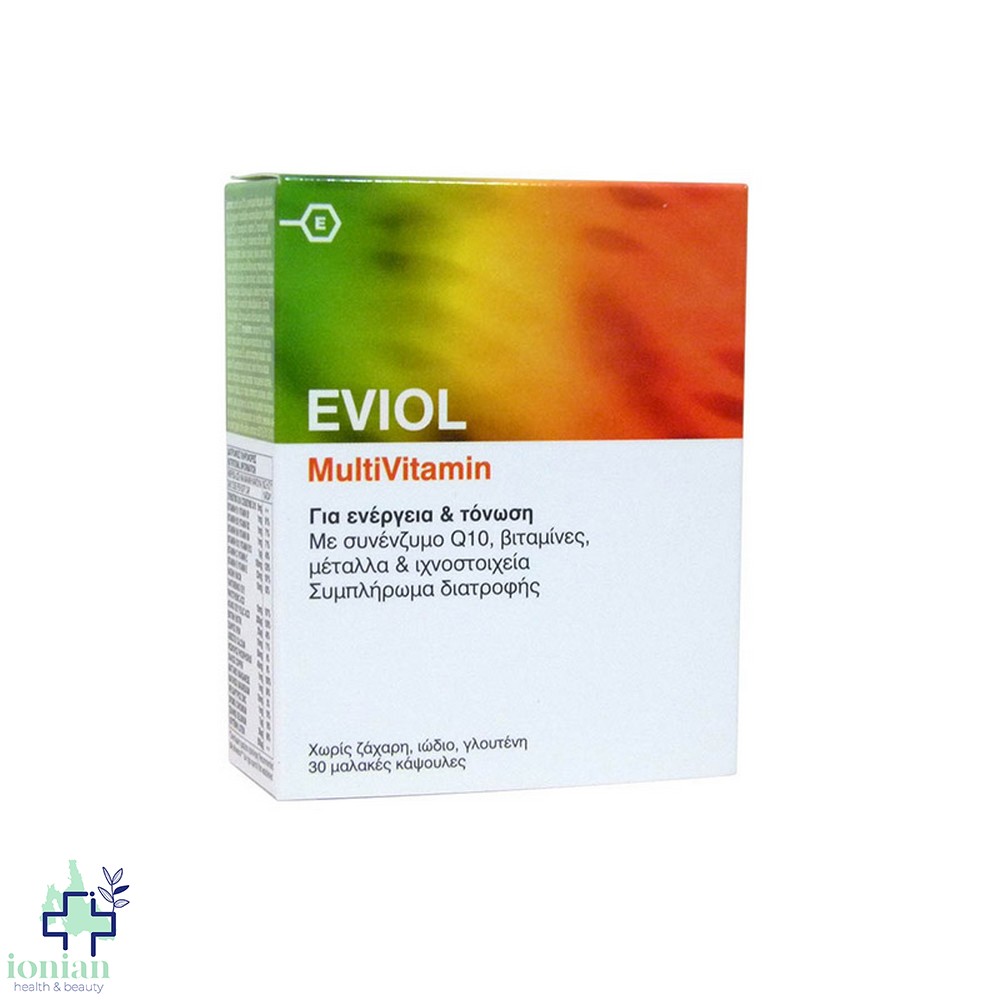 Eviol MultiVitamin Πολυβιταμίνη για Ενέργεια & Τόνωση, 30 caps