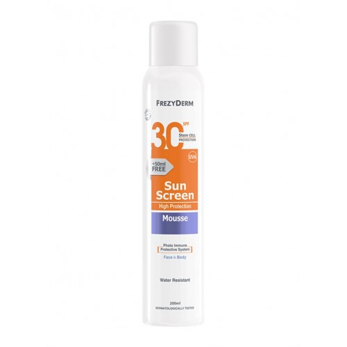 Frezyderm Sun Screen Αφρός SPF30 200ml